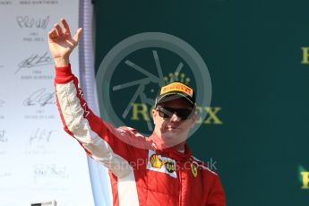 World © Octane Photographic Ltd. Formula 1 – Hungarian GP - Podium. Scuderia Ferrari SF71-H – Kimi Raikkonen. Hungaroring, Budapest, Hungary. Sunday 29th July 2018.