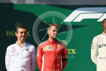 World © Octane Photographic Ltd. Formula 1 – Hungarian GP - Podium. Scuderia Ferrari SF71-H – Sebastian Vettel. Hungaroring, Budapest, Hungary. Sunday 29th July 2018.