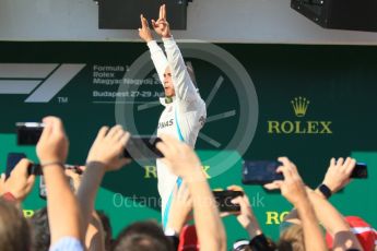 World © Octane Photographic Ltd. Formula 1 – Hungarian GP - Parc Ferme. Mercedes AMG Petronas Motorsport AMG F1 W09 EQ Power+ - Lewis Hamilton. Hungaroring, Budapest, Hungary. Sunday 29th July 2018.
