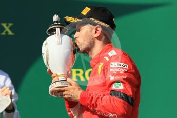 World © Octane Photographic Ltd. Formula 1 – Hungarian GP - Podium. Scuderia Ferrari SF71-H – Sebastian Vettel. Hungaroring, Budapest, Hungary. Sunday 29th July 2018.