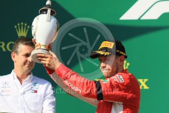 World © Octane Photographic Ltd. Formula 1 – Hungarian GP - Podium. Scuderia Ferrari SF71-H – Sebastian Vettel. Hungaroring, Budapest, Hungary. Sunday 29th July 2018.