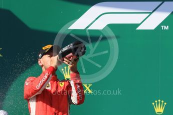 World © Octane Photographic Ltd. Formula 1 – Hungarian GP - Podium. Scuderia Ferrari SF71-H – Sebastian Vettel. Hungaroring, Budapest, Hungary. Sunday 29th July 2018.