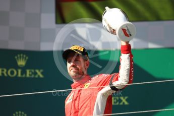 World © Octane Photographic Ltd. Formula 1 – Hungarian GP - Podium. Scuderia Ferrari SF71-H – Sebastian Vettel. Hungaroring, Budapest, Hungary. Sunday 29th July 2018.