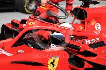 World © Octane Photographic Ltd. Formula 1 – Hungarian GP - Parc Ferme. Scuderia Ferrari SF71-H – Sebastian Vettel. Hungaroring, Budapest, Hungary. Sunday 29th July 2018.