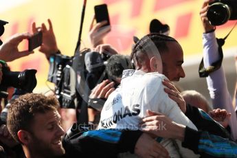 World © Octane Photographic Ltd. Formula 1 – Hungarian GP - Parc Ferme. Mercedes AMG Petronas Motorsport AMG F1 W09 EQ Power+ - Lewis Hamilton. Hungaroring, Budapest, Hungary. Sunday 29th July 2018.