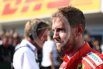 World © Octane Photographic Ltd. Formula 1 – Hungarian GP - Parc Ferme. Scuderia Ferrari SF71-H – Sebastian Vettel. Hungaroring, Budapest, Hungary. Sunday 29th July 2018.