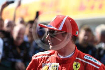 World © Octane Photographic Ltd. Formula 1 – Hungarian GP - Parc Ferme. Scuderia Ferrari SF71-H – Kimi Raikkonen. Hungaroring, Budapest, Hungary. Sunday 29th July 2018.