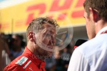 World © Octane Photographic Ltd. Formula 1 – Hungarian GP - Parc Ferme. Scuderia Ferrari SF71-H – Sebastian Vettel. Hungaroring, Budapest, Hungary. Sunday 29th July 2018.