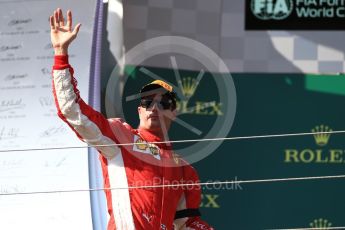 World © Octane Photographic Ltd. Formula 1 – Hungarian GP - Podium. Scuderia Ferrari SF71-H – Kimi Raikkonen. Hungaroring, Budapest, Hungary. Sunday 29th July 2018.