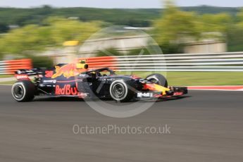 World © Octane Photographic Ltd. Formula 1 – Hungarian GP - Practice 1. Aston Martin Red Bull Racing TAG Heuer RB14 – Max Verstappen. Hungaroring, Budapest, Hungary. Friday 27th July 2018.