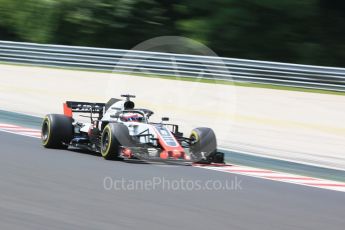 World © Octane Photographic Ltd. Formula 1 – Hungarian GP - Practice 1. Haas F1 Team VF-18 – Romain Grosjean. Hungaroring, Budapest, Hungary. Friday 27th July 2018.