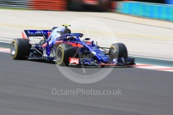 World © Octane Photographic Ltd. Formula 1 – Hungarian GP - Practice 1. Scuderia Toro Rosso STR13 – Pierre Gasly. Hungaroring, Budapest, Hungary. Friday 27th July 2018.