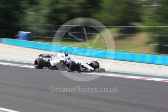 World © Octane Photographic Ltd. Formula 1 – Hungarian GP - Practice 1. Williams Martini Racing FW41 – Sergey Sirotkin. Hungaroring, Budapest, Hungary. Friday 27th July 2018.