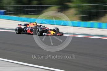 World © Octane Photographic Ltd. Formula 1 – Hungarian GP - Practice 1. Aston Martin Red Bull Racing TAG Heuer RB14 – Max Verstappen. Hungaroring, Budapest, Hungary. Friday 27th July 2018.