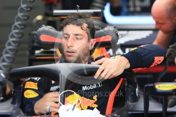 World © Octane Photographic Ltd. Formula 1 – Hungarian GP - Practice 1. Aston Martin Red Bull Racing TAG Heuer RB14 – Daniel Ricciardo. Hungaroring, Budapest, Hungary. Friday 27th July 2018.