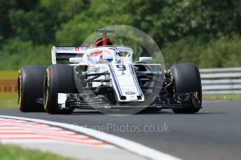 World © Octane Photographic Ltd. Formula 1 – Hungarian GP - Practice 1. Alfa Romeo Sauber F1 Team C37 – Marcus Ericsson. Hungaroring, Budapest, Hungary. Friday 27th July 2018.