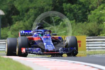 World © Octane Photographic Ltd. Formula 1 – Hungarian GP - Practice 1. Scuderia Toro Rosso STR13 – Brendon Hartley. Hungaroring, Budapest, Hungary. Friday 27th July 2018.