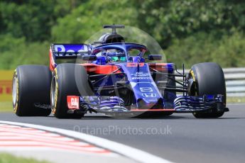 World © Octane Photographic Ltd. Formula 1 – Hungarian GP - Practice 1. Scuderia Toro Rosso STR13 – Brendon Hartley. Hungaroring, Budapest, Hungary. Friday 27th July 2018.