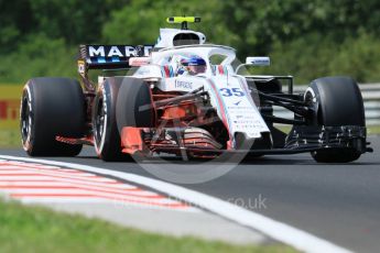 World © Octane Photographic Ltd. Formula 1 – Hungarian GP - Practice 1. Williams Martini Racing FW41 – Sergey Sirotkin. Hungaroring, Budapest, Hungary. Friday 27th July 2018.