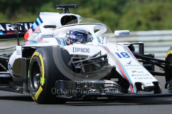 World © Octane Photographic Ltd. Formula 1 – Hungarian GP - Practice 1. Williams Martini Racing FW41 – Lance Stroll. Hungaroring, Budapest, Hungary. Friday 27th July 2018.
