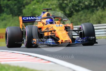 World © Octane Photographic Ltd. Formula 1 – Hungarian GP - Practice 1. McLaren MCL33 – Fernando Alonso. Hungaroring, Budapest, Hungary. Friday 27th July 2018.