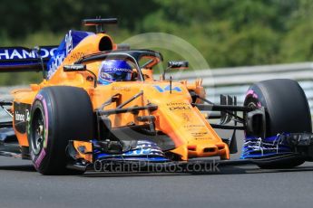 World © Octane Photographic Ltd. Formula 1 – Hungarian GP - Practice 1. McLaren MCL33 – Fernando Alonso. Hungaroring, Budapest, Hungary. Friday 27th July 2018.