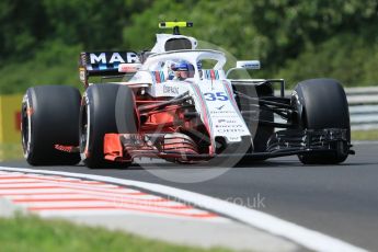 World © Octane Photographic Ltd. Formula 1 – Hungarian GP - Practice 1. Williams Martini Racing FW41 – Sergey Sirotkin. Hungaroring, Budapest, Hungary. Friday 27th July 2018.