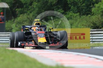 World © Octane Photographic Ltd. Formula 1 – Hungarian GP - Practice 1. Aston Martin Red Bull Racing TAG Heuer RB14 – Max Verstappen. Hungaroring, Budapest, Hungary. Friday 27th July 2018.