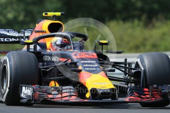 World © Octane Photographic Ltd. Formula 1 – Hungarian GP - Practice 1. Aston Martin Red Bull Racing TAG Heuer RB14 – Max Verstappen. Hungaroring, Budapest, Hungary. Friday 27th July 2018.