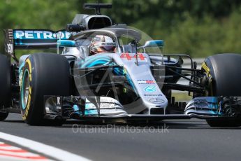 World © Octane Photographic Ltd. Formula 1 – Hungarian GP - Practice 1. Mercedes AMG Petronas Motorsport AMG F1 W09 EQ Power+ - Lewis Hamilton. Hungaroring, Budapest, Hungary. Friday 27th July 2018.
