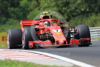 World © Octane Photographic Ltd. Formula 1 – Hungarian GP - Practice 1. Scuderia Ferrari SF71-H – Kimi Raikkonen. Hungaroring, Budapest, Hungary. Friday 27th July 2018.