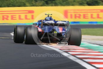 World © Octane Photographic Ltd. Formula 1 – Hungarian GP - Practice 1. Scuderia Toro Rosso STR13 – Pierre Gasly. Hungaroring, Budapest, Hungary. Friday 27th July 2018.