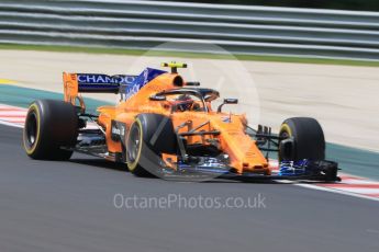 World © Octane Photographic Ltd. Formula 1 – Hungarian GP - Practice 1. McLaren MCL33 – Stoffel Vandoorne. Hungaroring, Budapest, Hungary. Friday 27th July 2018.
