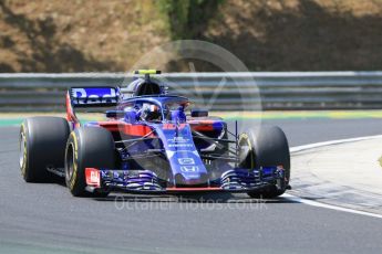 World © Octane Photographic Ltd. Formula 1 – Hungarian GP - Practice 1. Scuderia Toro Rosso STR13 – Pierre Gasly. Hungaroring, Budapest, Hungary. Friday 27th July 2018.