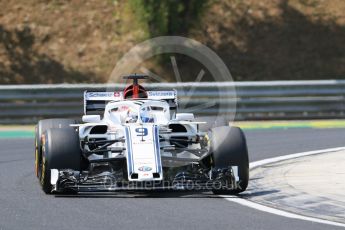 World © Octane Photographic Ltd. Formula 1 – Hungarian GP - Practice 1. Alfa Romeo Sauber F1 Team C37 – Marcus Ericsson. Hungaroring, Budapest, Hungary. Friday 27th July 2018.