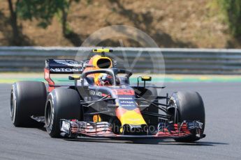 World © Octane Photographic Ltd. Formula 1 – Hungarian GP - Practice 1. Aston Martin Red Bull Racing TAG Heuer RB14 – Max Verstappen. Hungaroring, Budapest, Hungary. Friday 27th July 2018.