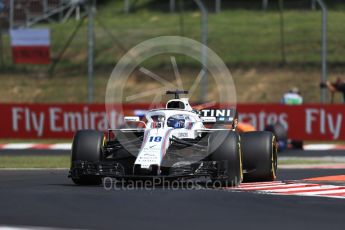 World © Octane Photographic Ltd. Formula 1 – Hungarian GP - Practice 1. Williams Martini Racing FW41 – Lance Stroll. Hungaroring, Budapest, Hungary. Friday 27th July 2018.