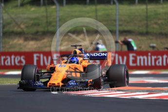 World © Octane Photographic Ltd. Formula 1 – Hungarian GP - Practice 1. McLaren MCL33 – Fernando Alonso. Hungaroring, Budapest, Hungary. Friday 27th July 2018.