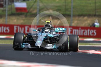 World © Octane Photographic Ltd. Formula 1 – Hungarian GP - Practice 1. Mercedes AMG Petronas Motorsport AMG F1 W09 EQ Power+ - Valtteri Bottas. Hungaroring, Budapest, Hungary. Friday 27th July 2018.