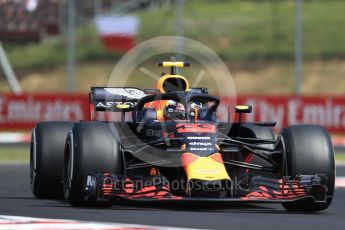World © Octane Photographic Ltd. Formula 1 – Hungarian GP - Practice 1. Aston Martin Red Bull Racing TAG Heuer RB14 – Max Verstappen. Hungaroring, Budapest, Hungary. Friday 27th July 2018.