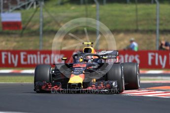 World © Octane Photographic Ltd. Formula 1 – Hungarian GP - Practice 1. Aston Martin Red Bull Racing TAG Heuer RB14 – Max Verstappen. Hungaroring, Budapest, Hungary. Friday 27th July 2018.