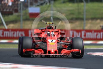 World © Octane Photographic Ltd. Formula 1 – Hungarian GP - Practice 1. Scuderia Ferrari SF71-H – Kimi Raikkonen. Hungaroring, Budapest, Hungary. Friday 27th July 2018.