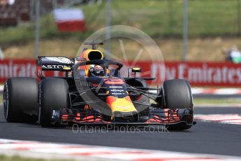 World © Octane Photographic Ltd. Formula 1 – Hungarian GP - Practice 1. Aston Martin Red Bull Racing TAG Heuer RB14 – Daniel Ricciardo. Hungaroring, Budapest, Hungary. Friday 27th July 2018.