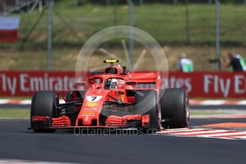 World © Octane Photographic Ltd. Formula 1 – Hungarian GP - Practice 1. Scuderia Ferrari SF71-H – Kimi Raikkonen. Hungaroring, Budapest, Hungary. Friday 27th July 2018.