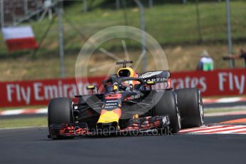 World © Octane Photographic Ltd. Formula 1 – Hungarian GP - Practice 1. Aston Martin Red Bull Racing TAG Heuer RB14 – Daniel Ricciardo. Hungaroring, Budapest, Hungary. Friday 27th July 2018.