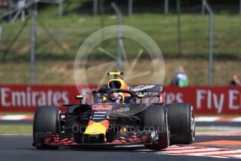 World © Octane Photographic Ltd. Formula 1 – Hungarian GP - Practice 1. Aston Martin Red Bull Racing TAG Heuer RB14 – Max Verstappen. Hungaroring, Budapest, Hungary. Friday 27th July 2018.