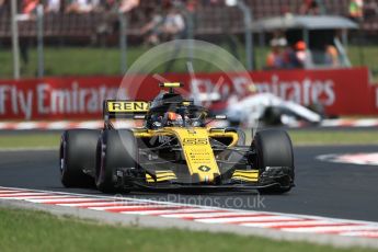 World © Octane Photographic Ltd. Formula 1 – Hungarian GP - Practice 1. Renault Sport F1 Team RS18 – Carlos Sainz and Alfa Romeo Sauber F1 Team C37 – Antonio Giovinazzi. Hungaroring, Budapest, Hungary. Friday 27th July 2018.