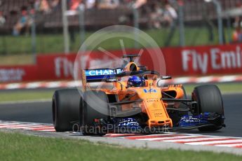 World © Octane Photographic Ltd. Formula 1 – Hungarian GP - Practice 1. McLaren MCL33 – Fernando Alonso. Hungaroring, Budapest, Hungary. Friday 27th July 2018.