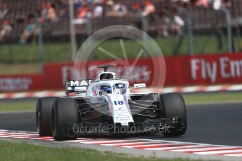 World © Octane Photographic Ltd. Formula 1 – Hungarian GP - Practice 1. Williams Martini Racing FW41 – Lance Stroll. Hungaroring, Budapest, Hungary. Friday 27th July 2018.