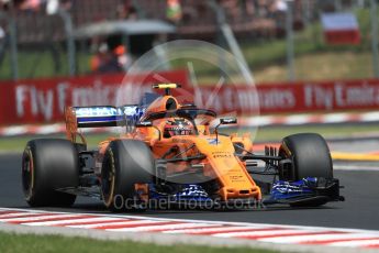 World © Octane Photographic Ltd. Formula 1 – Hungarian GP - Practice 1. McLaren MCL33 – Stoffel Vandoorne. Hungaroring, Budapest, Hungary. Friday 27th July 2018.